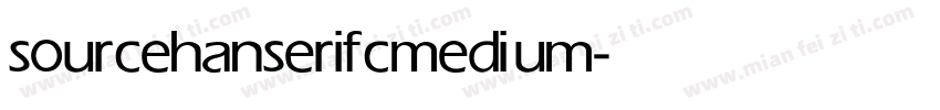 sourcehanserifc medium字体转换